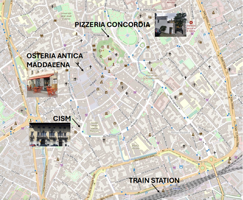 Map of restaurants